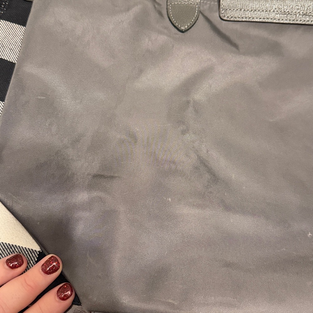Longchamp dark gray Tote Bag with wear on bottom - Picture 14 of 15